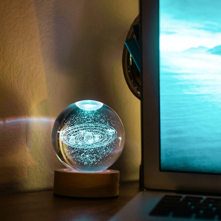Crystal Space Ball Lamp