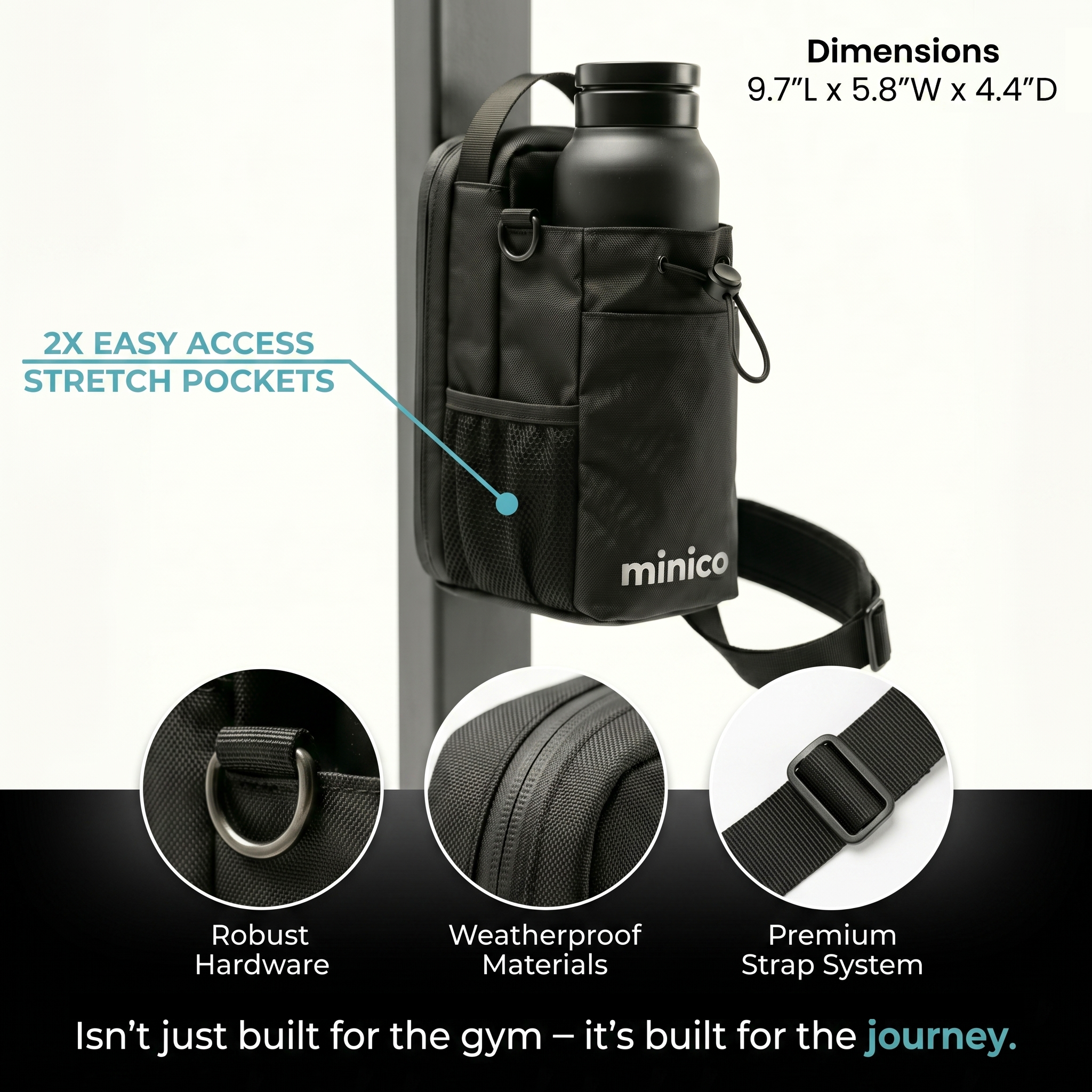 Magnetic Bottle Bag | Gym Equipment