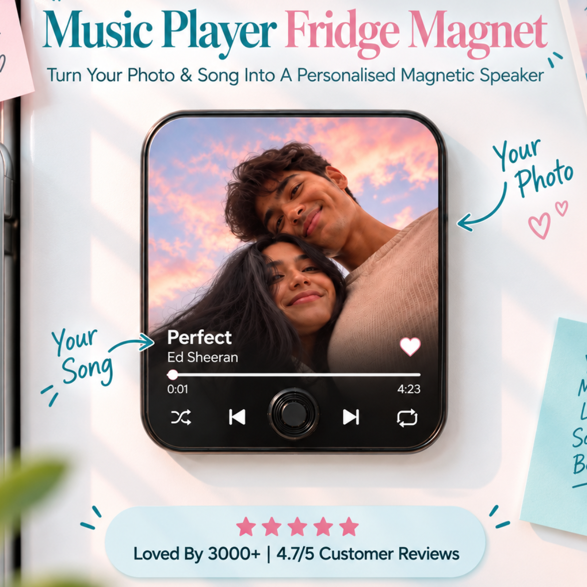 Music Player Fridge Magnet (Customisable & DIY)