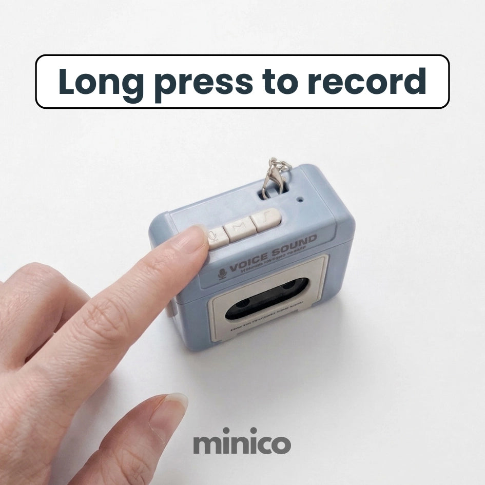 Mini Keychain Audio Recorder | Retro Design